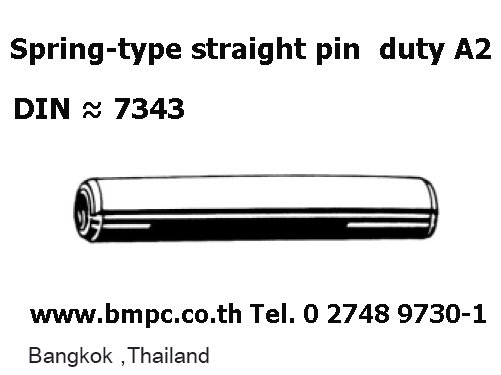 Taper pin with external thread, pin key